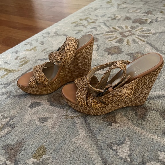 Stuart Weitzman Platform Wedge Sandals - Picture 2 of 7